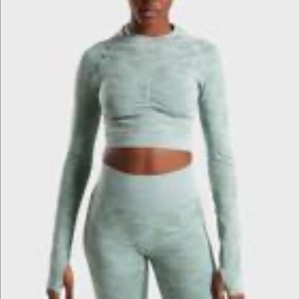 Gymshark camo seamless long sleeve crop